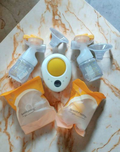 Air Essence Double NaturalCare bezdrátová elektrická odsávačka mateřského mléka photo review