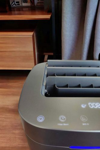 Čistička vzduchu Air Essence Eco Plasma Graphene ESP Graphene UV, 50 m2, neopotřebitelný grafenový filtr ESP, UVC sterilizátor, šedá barva photo review