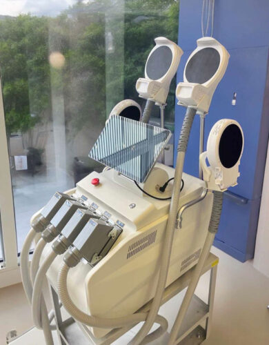 Air Essence HIBODY PRO 2+ zařízení na modelování a zeštíhlení těla, HIEMT svalový stimulátor, body sculpting photo review