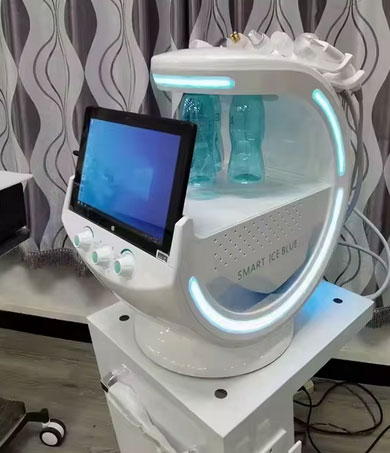 Wisdom Ice Blue Plus hydradermabraze, zařízení pro vodíkové čištění pleti s analyzátorem pleti photo review